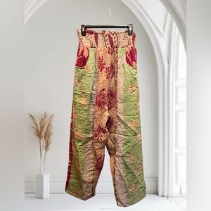 115 🌸 KANTHA pants. One size fits most. 13-18”waist  20”Rise  23” Inseam
